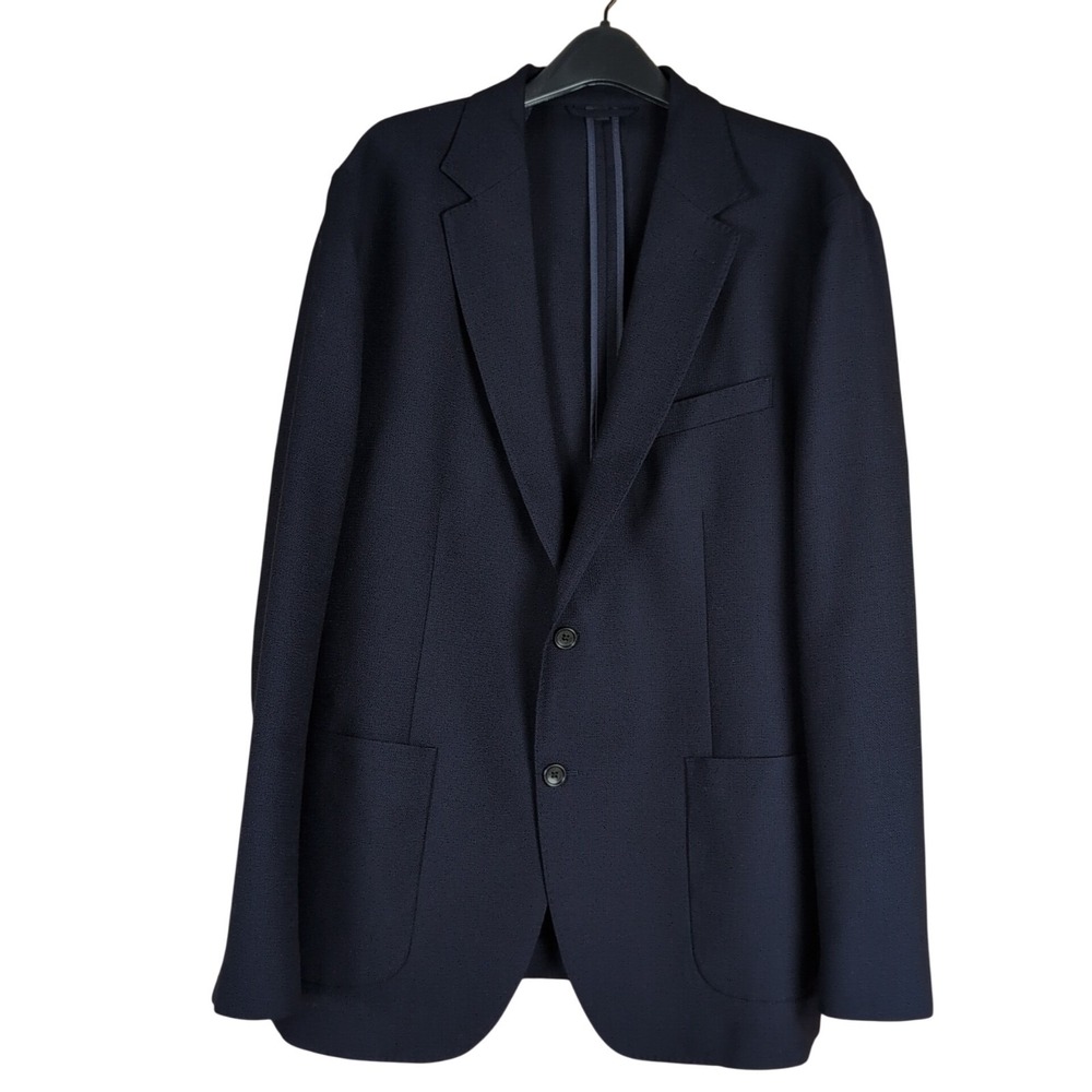 Bonobos 44R Blue Navy Marzotto Wool Hopsack Stretch Blazer Sport Jacket Coat